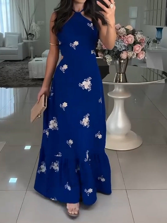 Anya – Floral Embroidered Maxi Dress