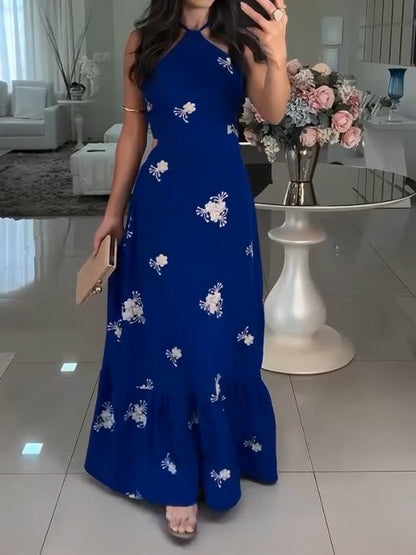 Anya – Floral Embroidered Maxi Dress