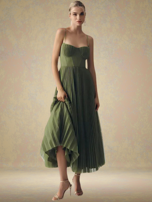 VÉRONIQUE | VERDE MAXI DRESS