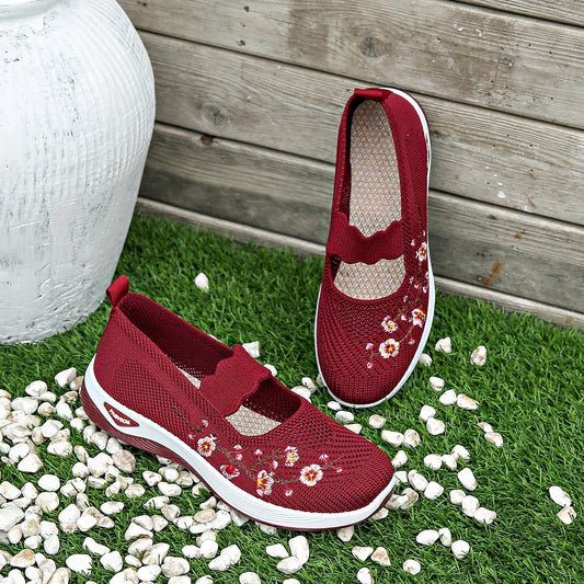 Amethyst | Embroidered Comfort Slip-Ons