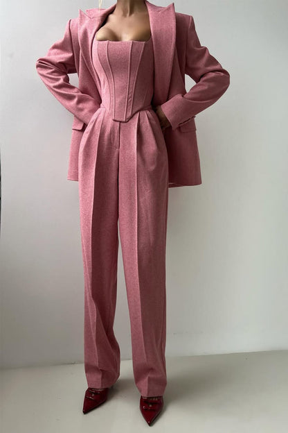 Renata | 3-piece suit with double-breasted blazer