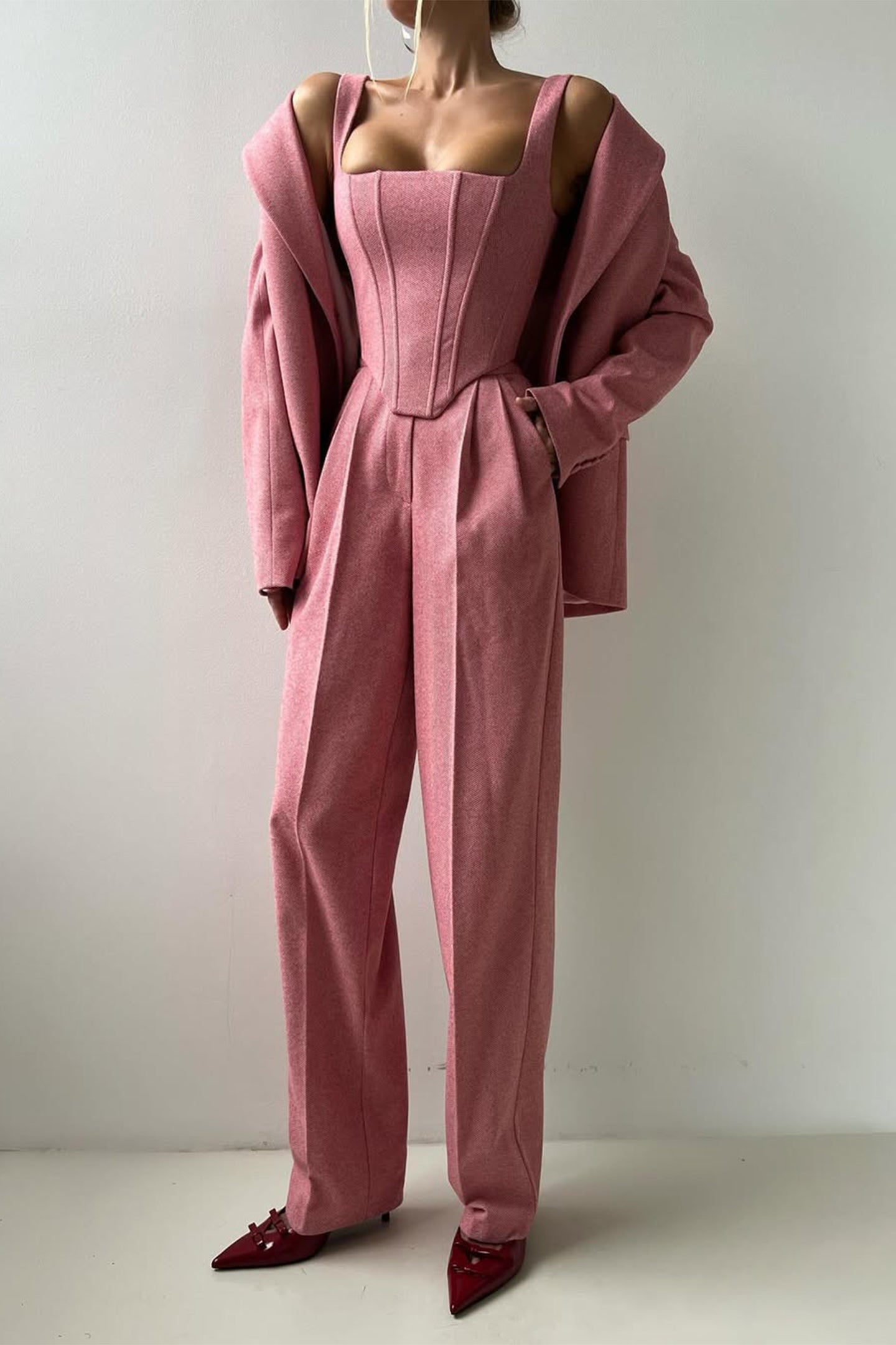 Renata | 3-piece suit with double-breasted blazer