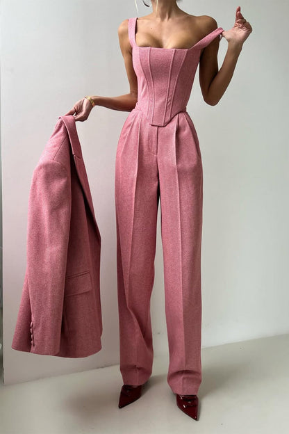 Renata | 3-piece suit with double-breasted blazer