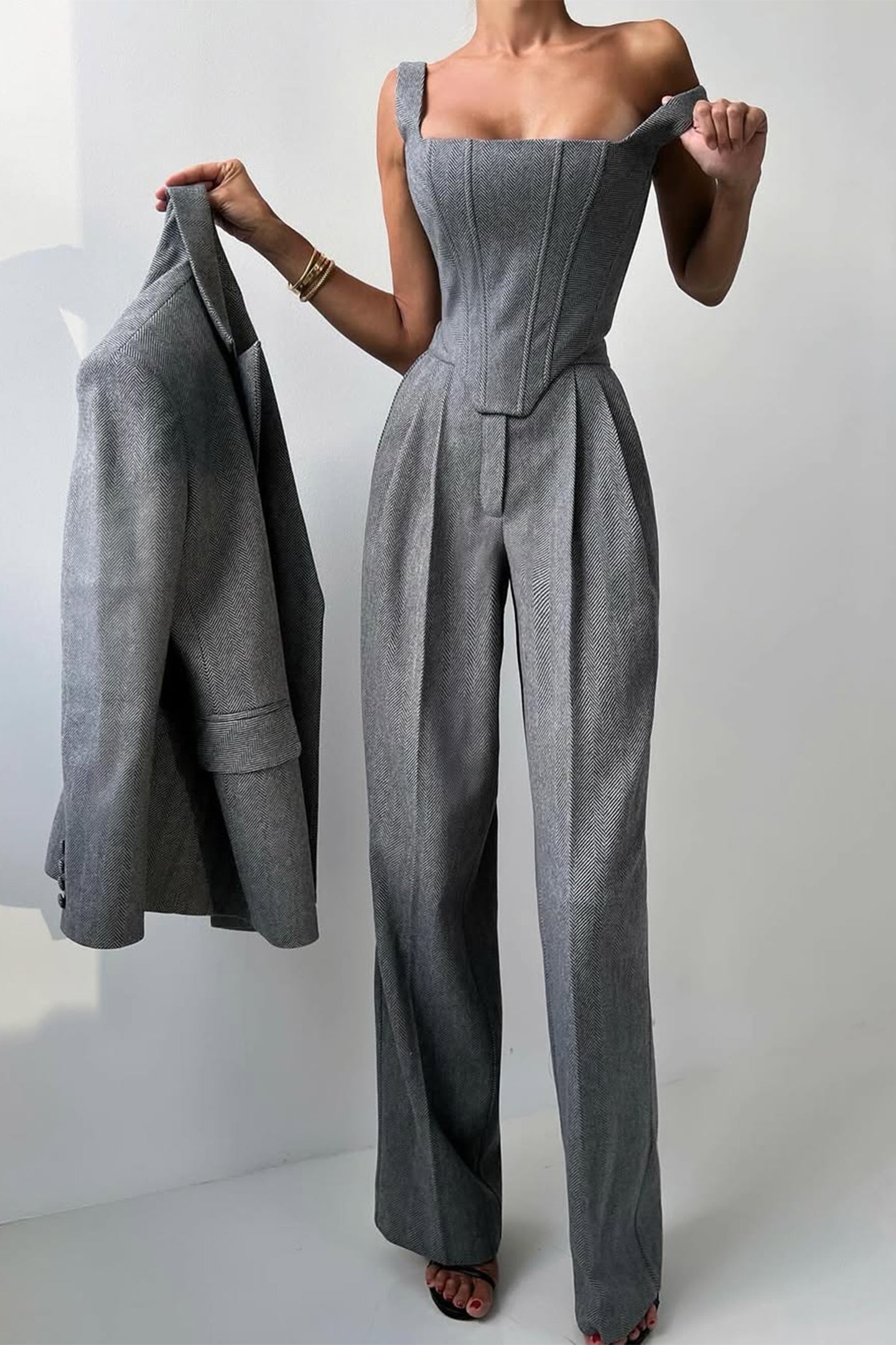Renata | 3-piece suit with double-breasted blazer