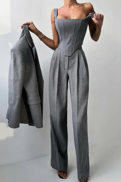 Renata | 3-piece suit with double-breasted blazer