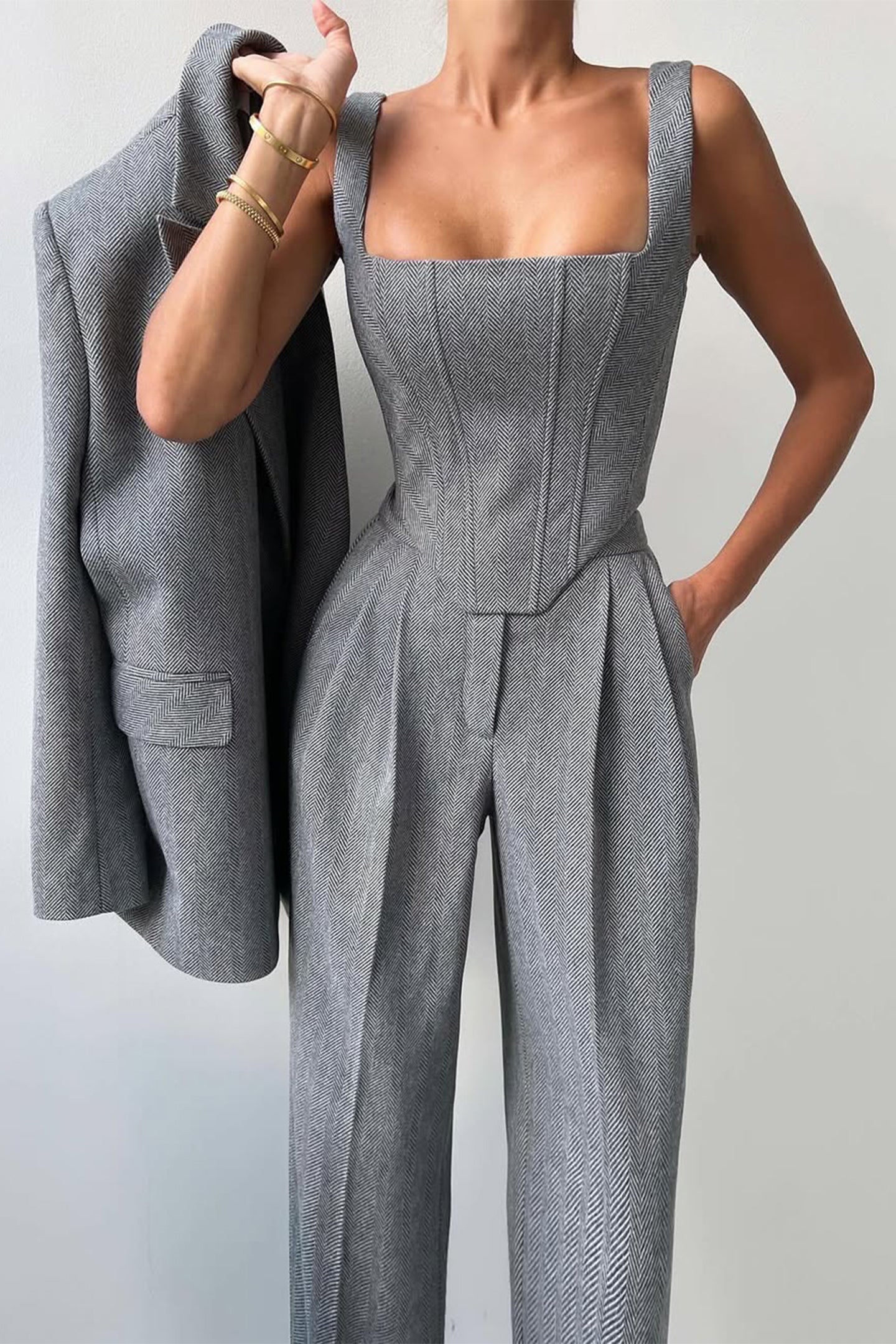 Renata | 3-piece suit with double-breasted blazer