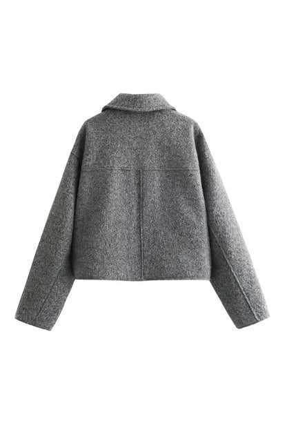 Essentials Loft™ | Cropped Jacket - GRAY