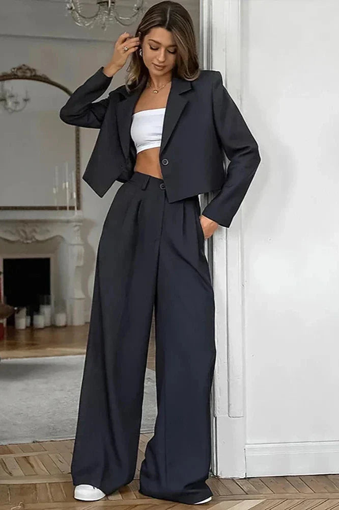 Jenny | Solid Office Pants Set
