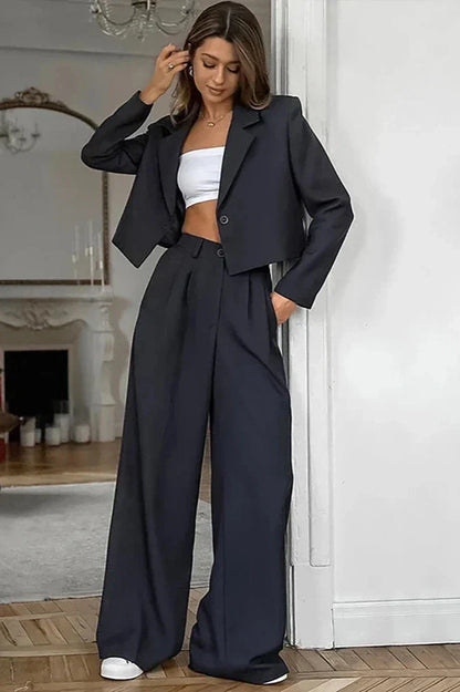 Jenny | Solid Office Pants Set