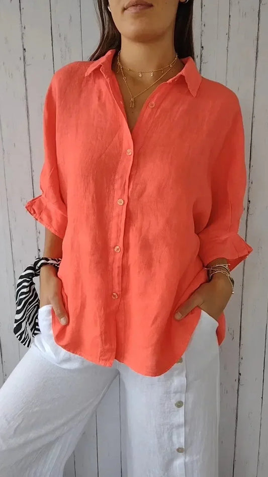 Darcie – Casual Tie-Back Shirt