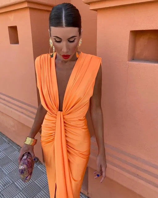 MORIAH | ELEGANT PLEATED DRESS
