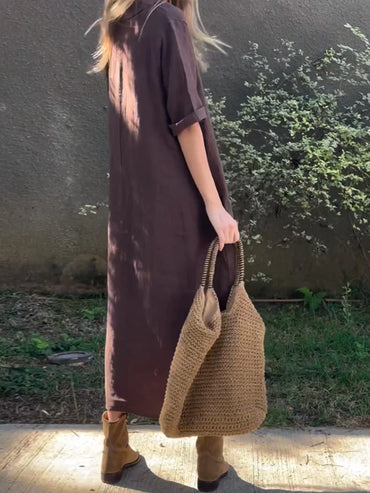Tammy | Relaxed Linen Dress with Pockets