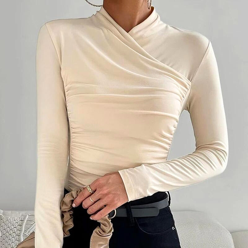 Jane - Classic Cross-Neck Top