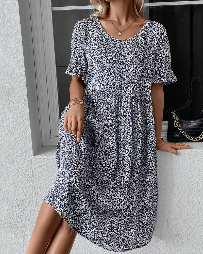 Gabriella - Elegant Floral Midi Dress for Women