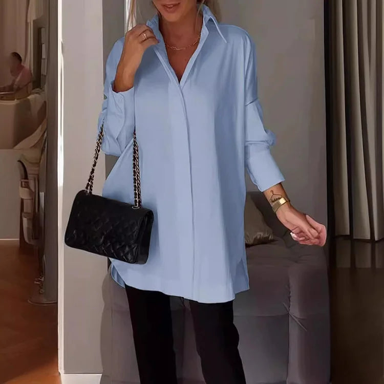 Livia | Long Sleeve Oversized Shirt