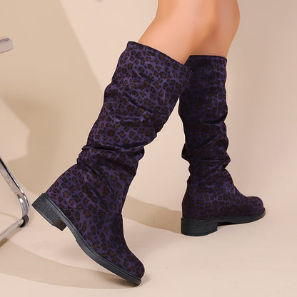 Aria | Leopard Print Mid-Calf Boots