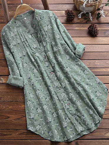 Tilly – Floral Button-Up Midi Dress