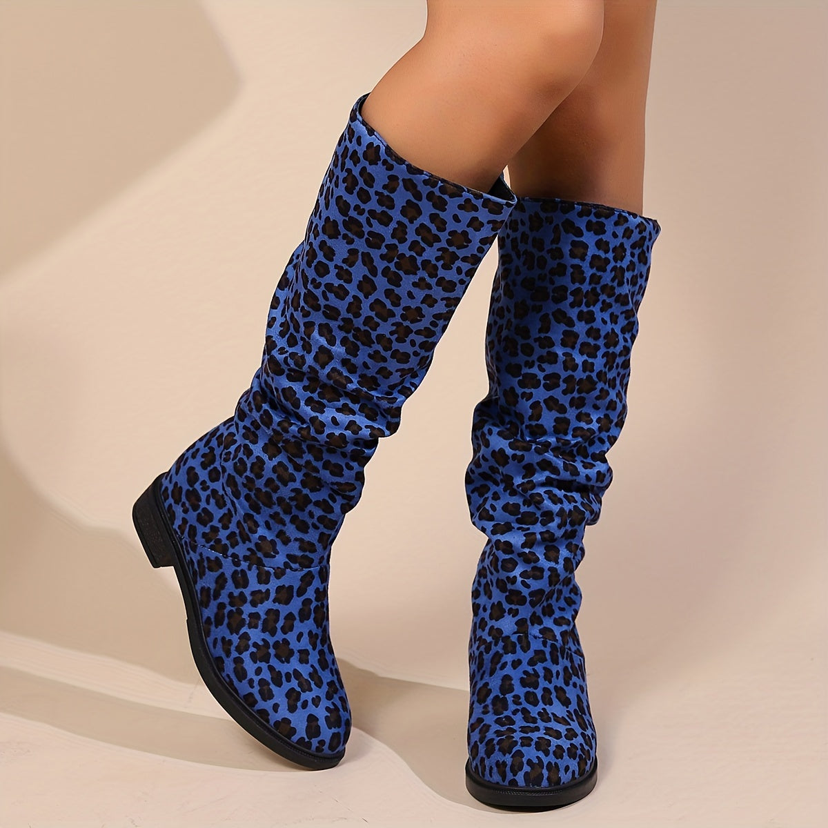 Aria | Leopard Print Mid-Calf Boots
