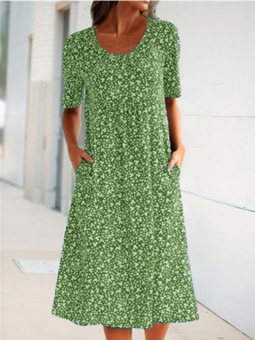 Hailee | Floral Pocket Midi Dress
