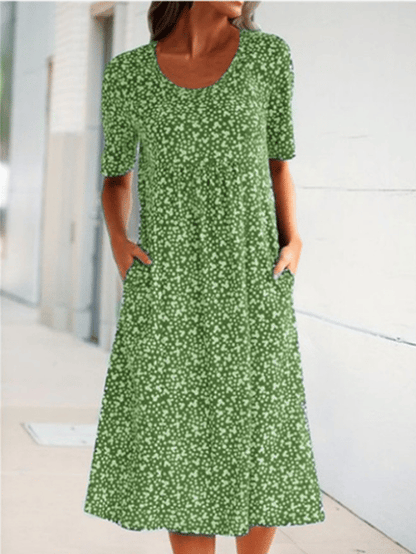 Hailee | Floral Pocket Midi Dress