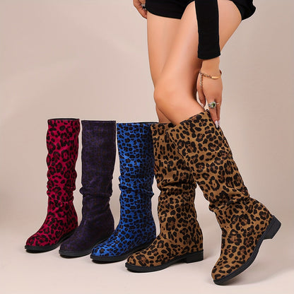 Aria | Leopard Print Mid-Calf Boots