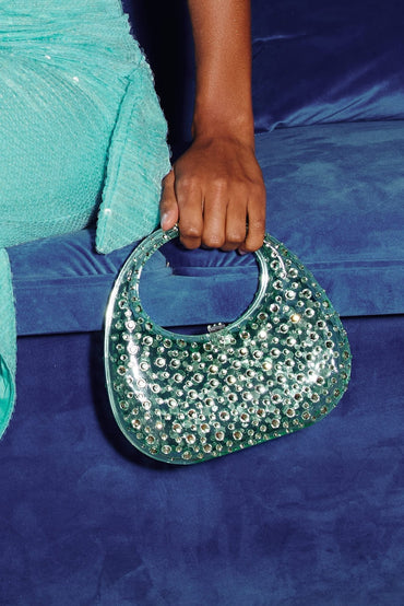 Essentials Loft™ | Diamante Embellished Acrylic Clutch Bag