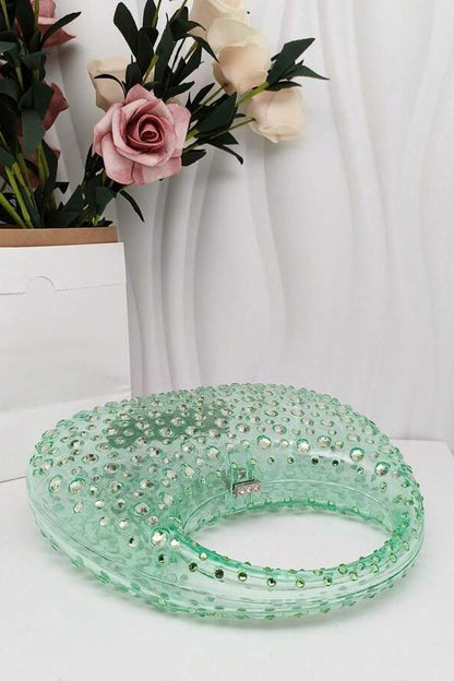 Essentials Loft™ | Diamante Embellished Acrylic Clutch Bag