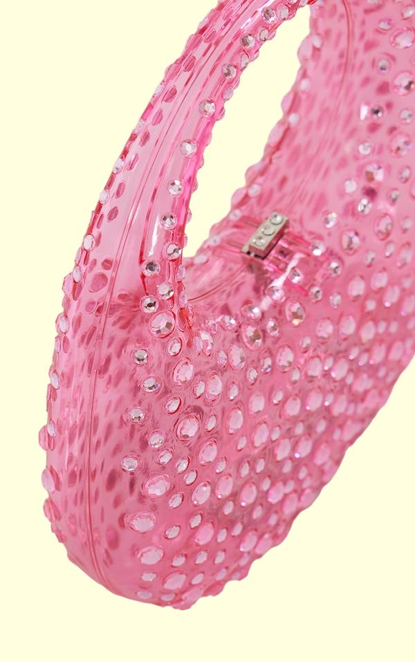 Essentials Loft™ | Diamante Embellished Acrylic Clutch Bag