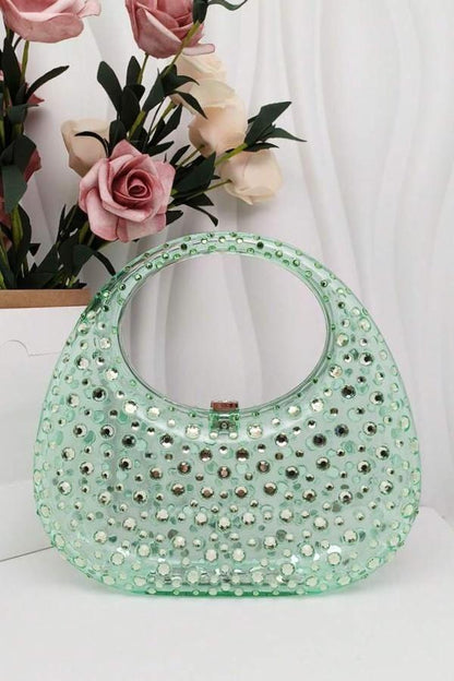 Essentials Loft™ | Diamante Embellished Acrylic Clutch Bag