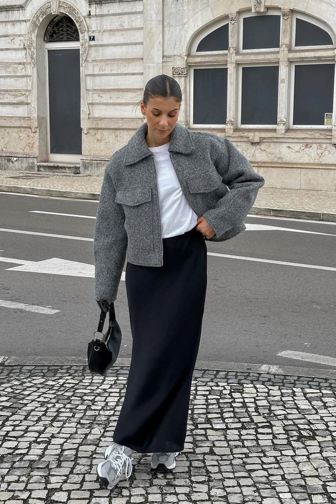 Essentials Loft™ | Cropped Jacket - GRAY