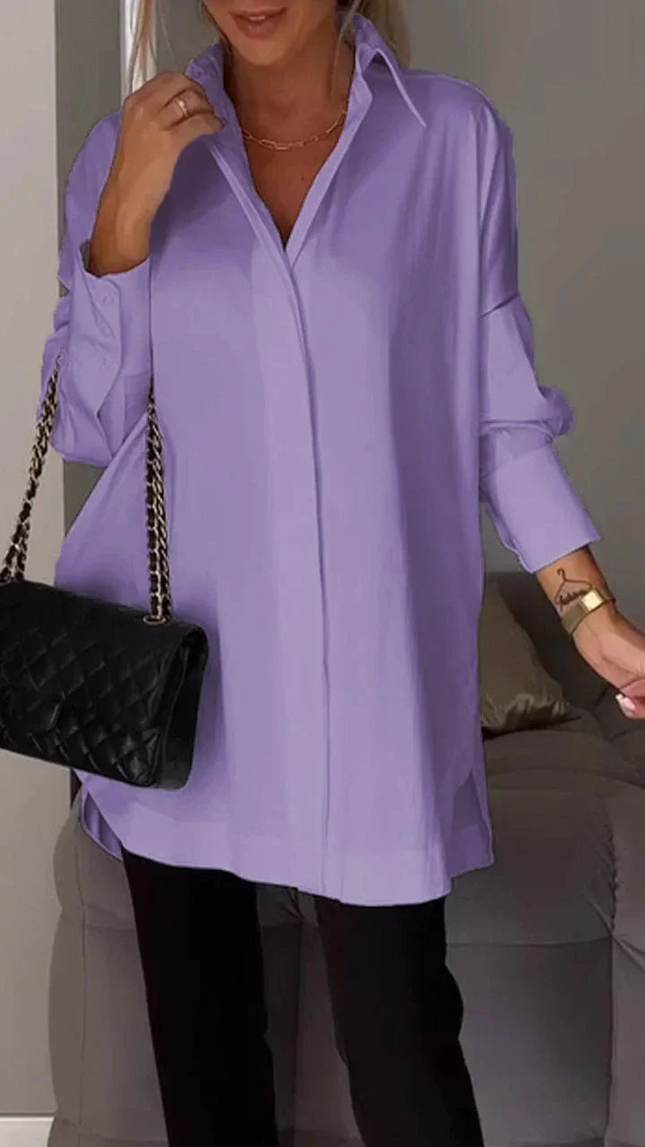 Livia | Long Sleeve Oversized Shirt
