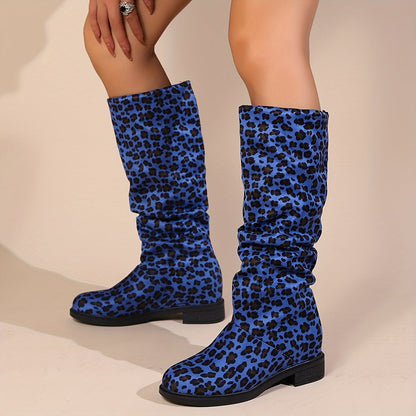 Aria | Leopard Print Mid-Calf Boots