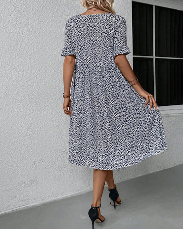 Gabriella - Elegant Floral Midi Dress for Women