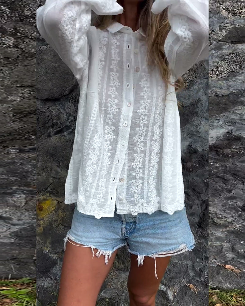 Kathlyn - Classic Button-Up Polo Shirt