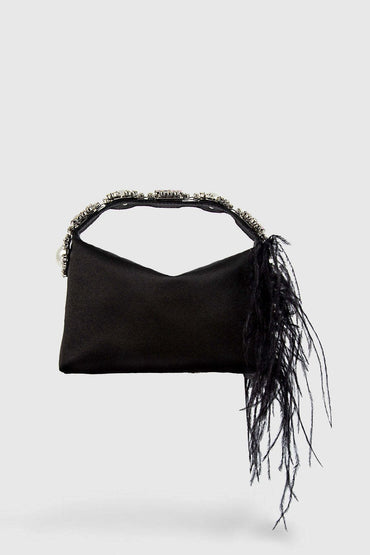 Essentials Loft™ | Feather Diamante Satin Bento Bag