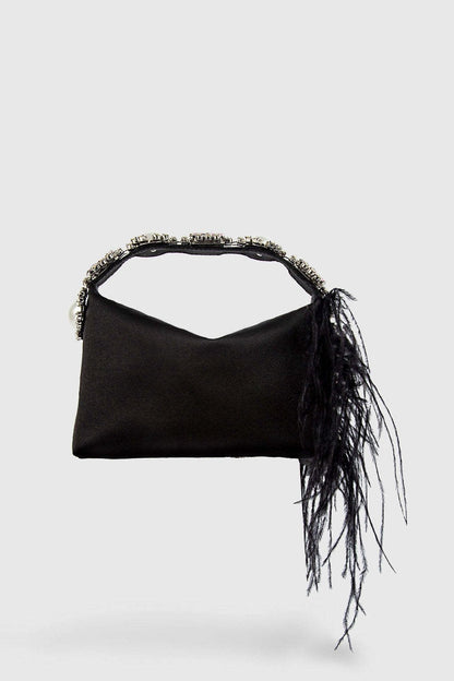 Essentials Loft™ | Feather Diamante Satin Bento Bag