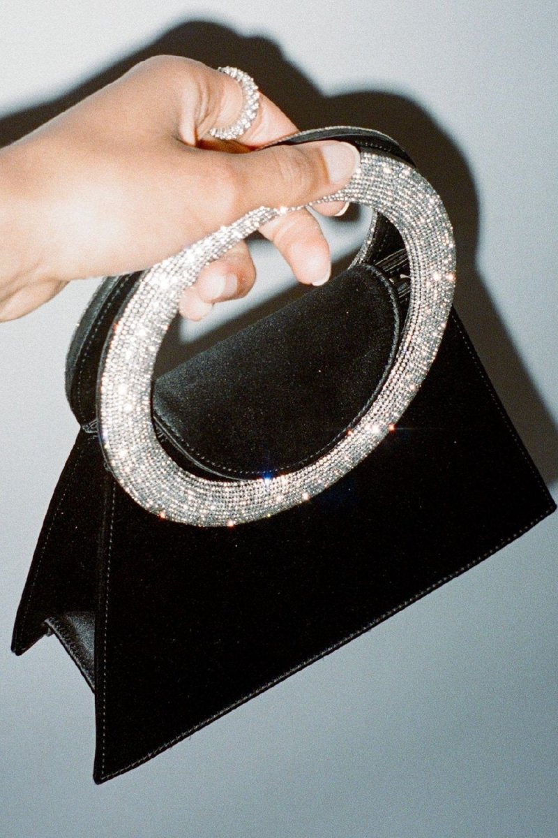 Essentials Loft™ | Gladys Diamante Loop Satin Bag