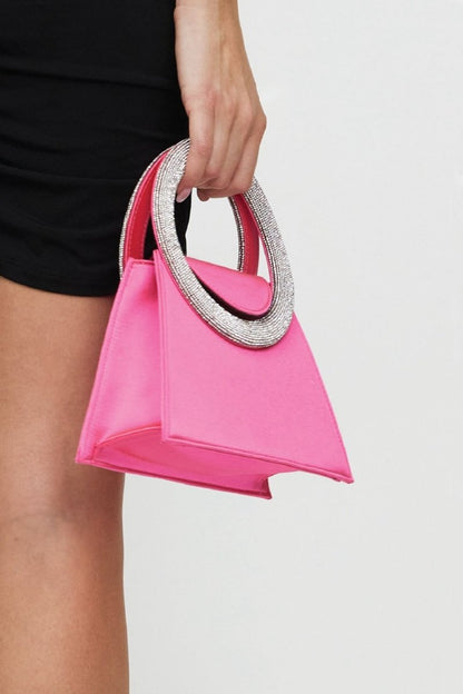 Essentials Loft™ | Gladys Diamante Loop Satin Bag