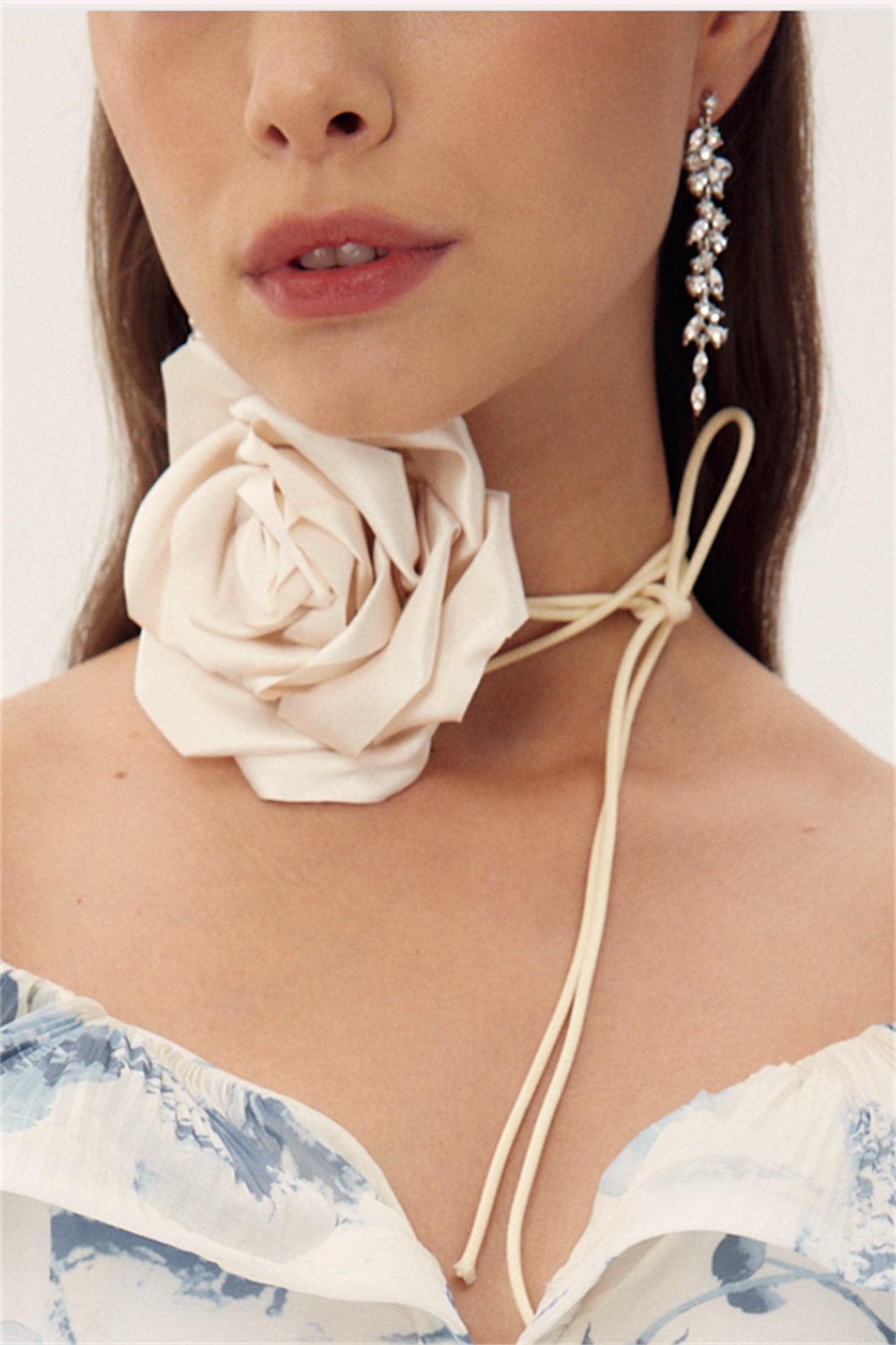 Essentials Loft™ | Satin Flower Choker Collar