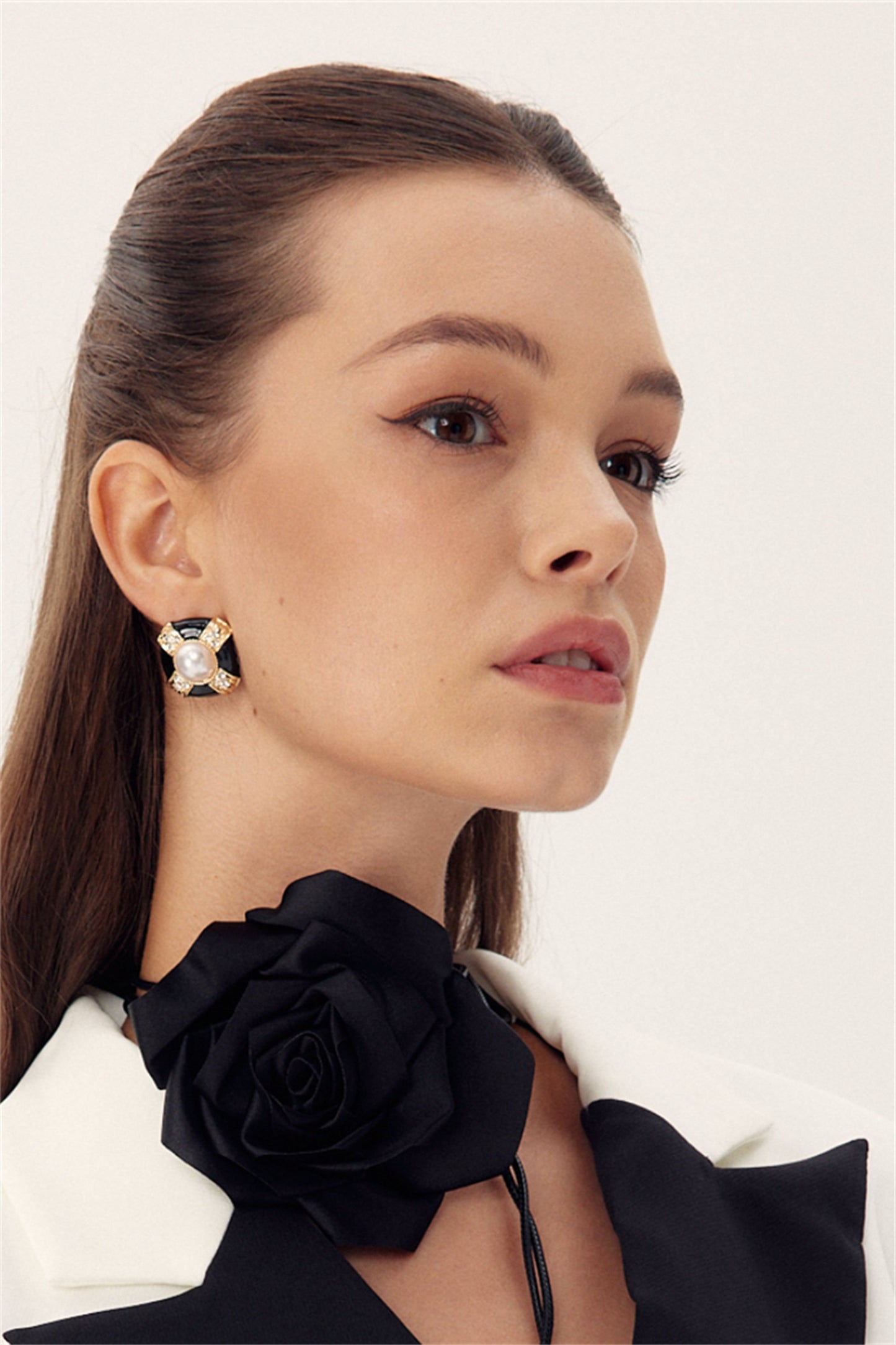 Essentials Loft™ | Satin Flower Choker Collar