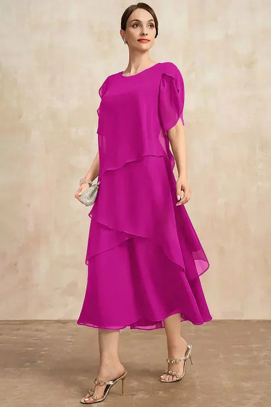 Beau | Layered Midi Occasion Dress