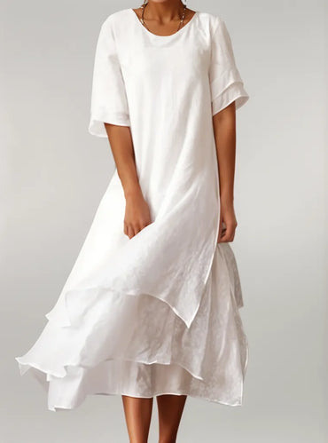 Jasmine | Layered Flowy Midi Dress