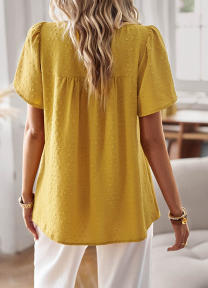 Raegan – Textured Lace Detail Blouse
