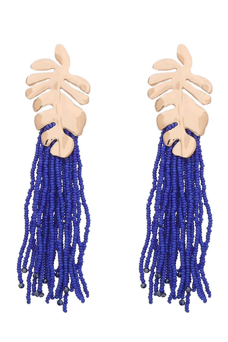 Essentials Loft™ | Palm Frond Beads Tassel Earring