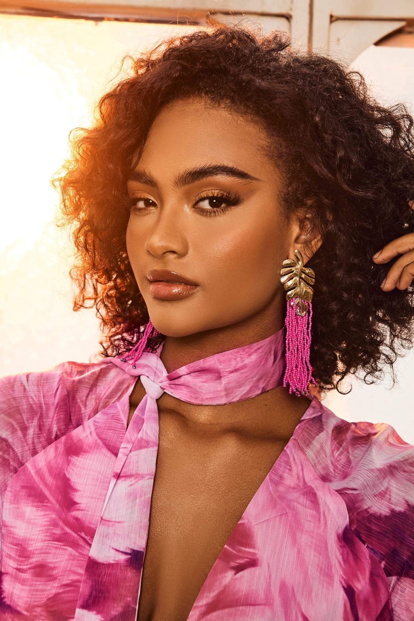 Essentials Loft™ | Palm Frond Beads Tassel Earring