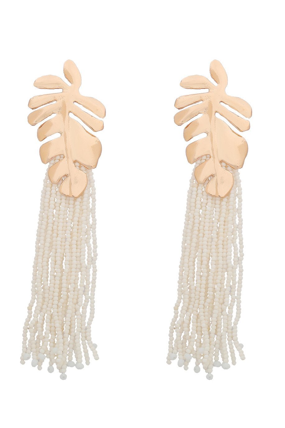 Essentials Loft™ | Palm Frond Beads Tassel Earring