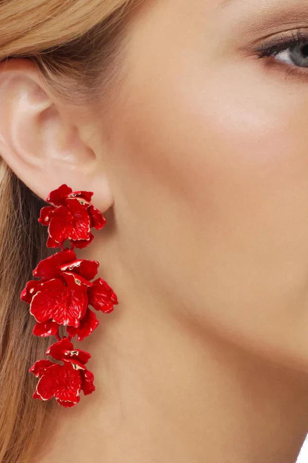 Essentials Loft™ | Phyllis Varnish Flower Earrings