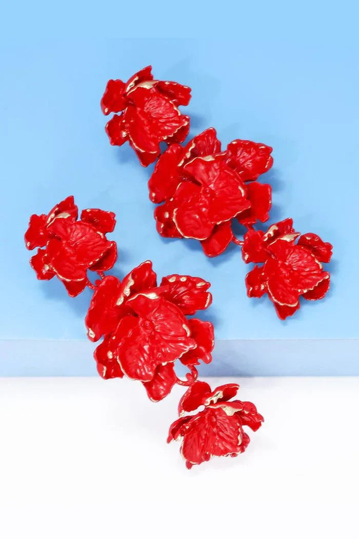 Essentials Loft™ | Phyllis Varnish Flower Earrings
