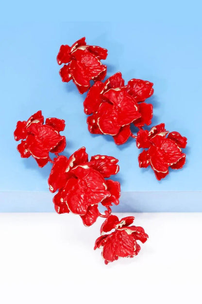 Essentials Loft™ | Phyllis Varnish Flower Earrings
