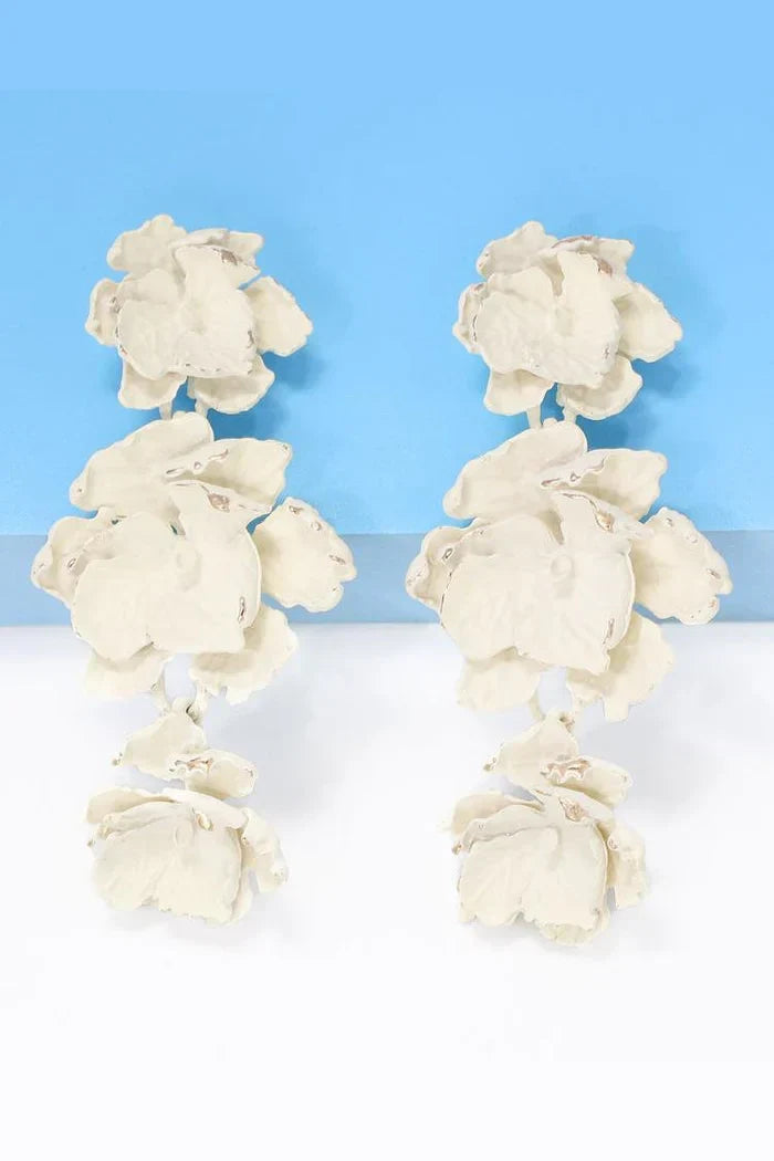 Essentials Loft™ | Phyllis Varnish Flower Earrings